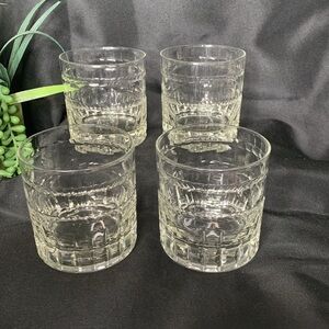 Set of 4 vintage Hampton by Imperial Glass old fashioned /whiskey glasses